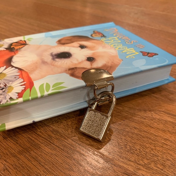 Kids puppy diary with lock and key - Picture 2 of 7